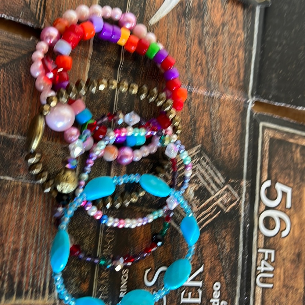 Mix set of  bracelets, multicolor